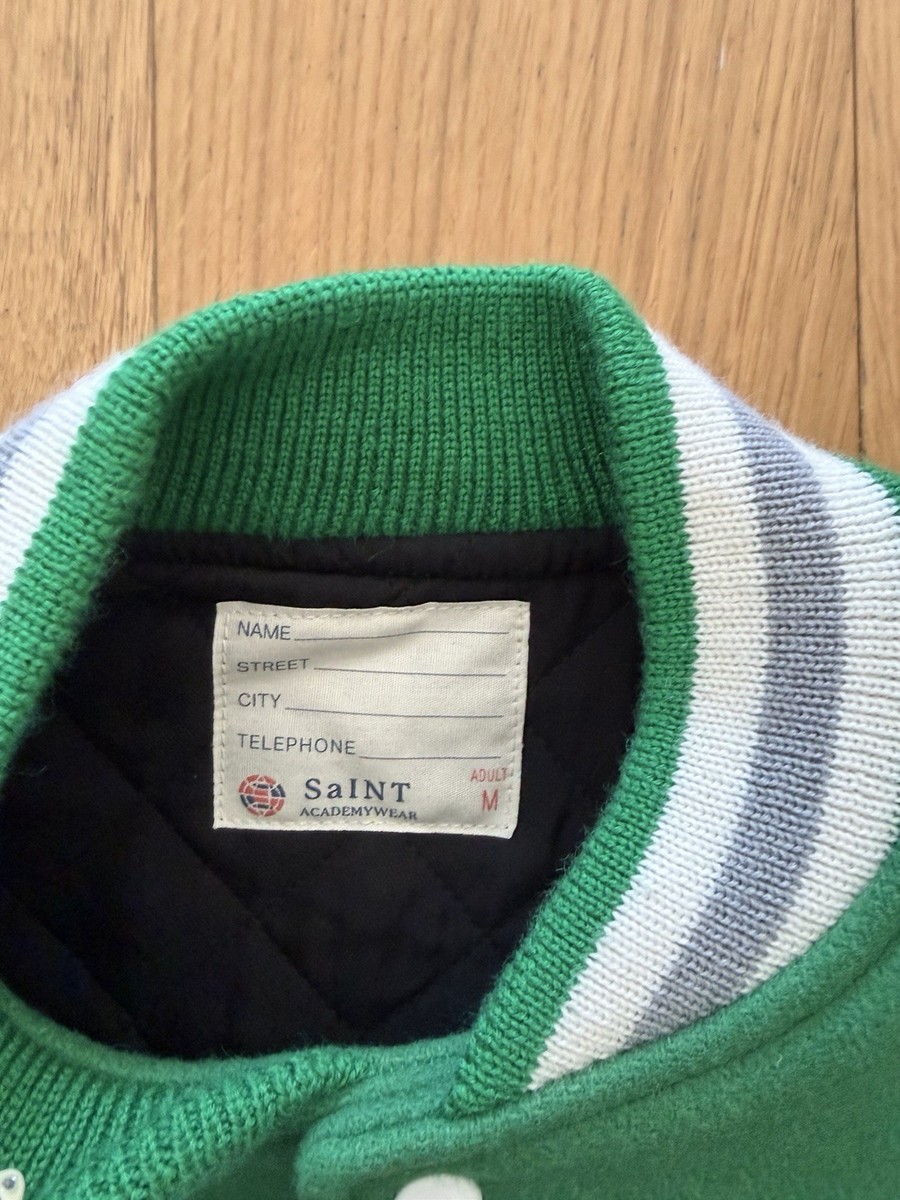 SAINT MICHAELS X SHERMER ACADEMY VARSITY JACKET - GREEN | eBay