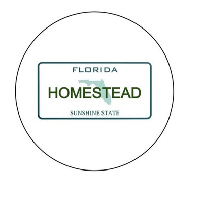 Homestead Florida  2.25   Pinback Button Pin Badge