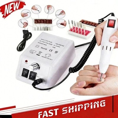 PROFESSIONAL ELECTRIC NAIL FILE DRILL Manicure Tool Pedicure Machine Set kit US