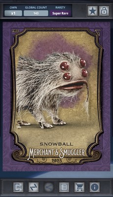 Star Wars Card Trader Merchant & Smuggler 25 - Purple 750cc Snowball