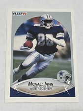 1990 Fleer Football #389 - Michael Irvin - Dallas Cowboys