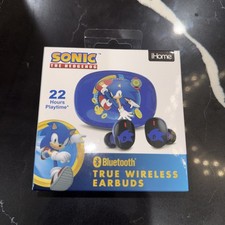 eKids Sonic Hedgehog Bluetooth True Wireless Earbuds w/ Rechargeable Case 22Hour