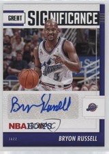 2021-22 Panini NBA Hoops Great SIGnificance Bryon Russell #GS-BRS Auto 1e6l