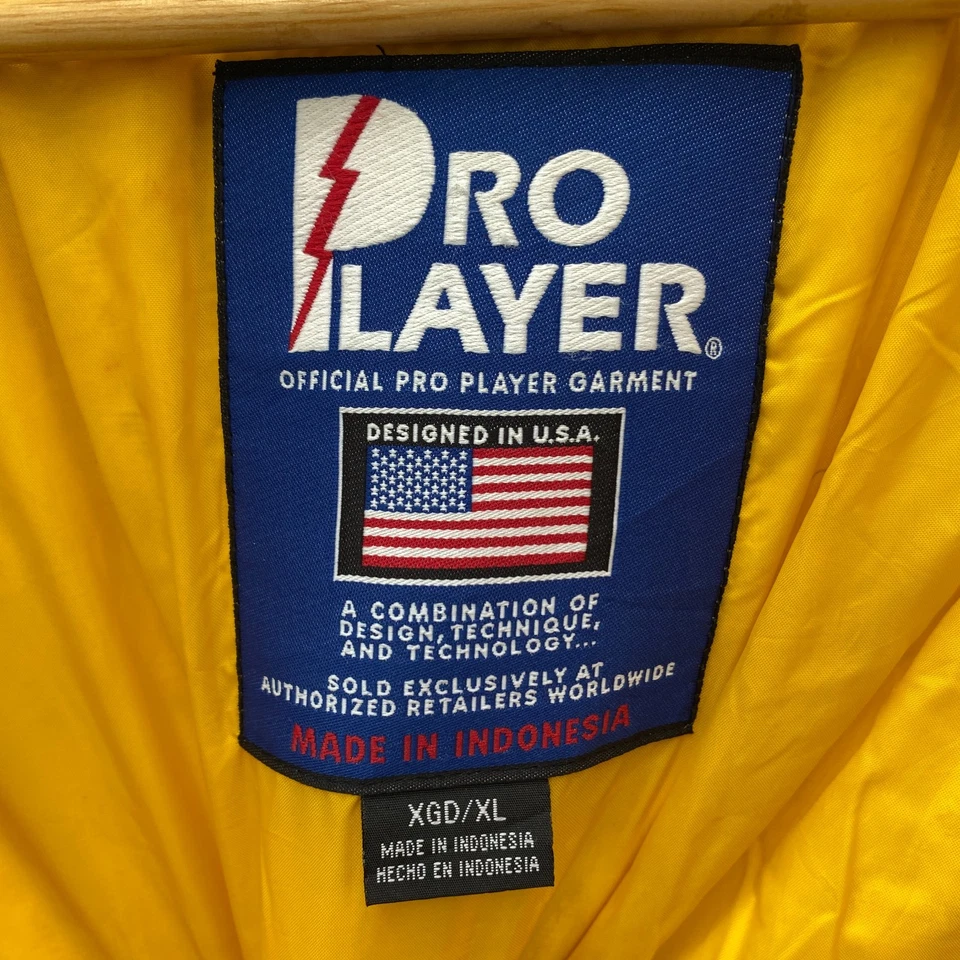 VTG 90s Green Bay Packers Pro Player Mens XL Full Zip Puffer Jacket Lined Hooded - Image 2 of 4