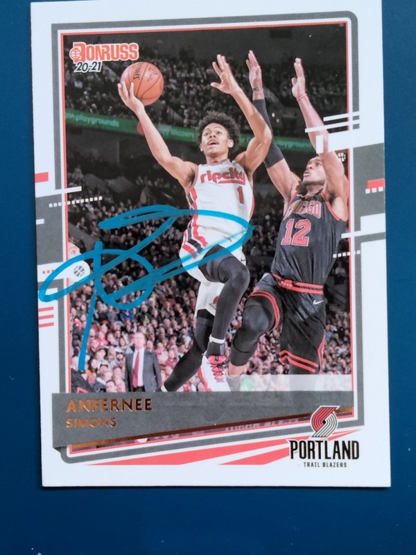 Anfernee Simons Basketball Card Autograph Certified PSA/DNA