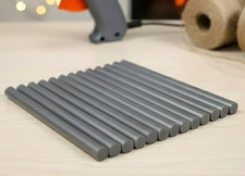 24 Silver Grey Mini Glue Sticks 4" Length 5/16 .25 