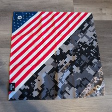 WOLFGANG Man  Beast American Flag Digi Camo Bandana NEW Dog Hiking USA Made