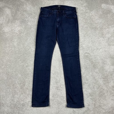 Paige Jeans Mens 33 Blue Federal Dark Wash Slim Straight Stretch Made in USA
