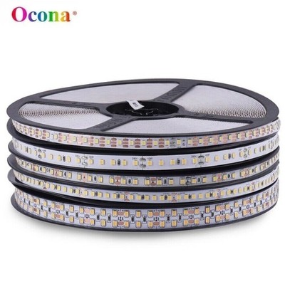 5m-20m LED Stripe 2835 SMD Band Leiste Streifen warm kalt weiß 120LEDs/m 12V 24V