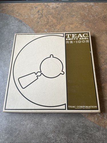 CARRETE DE COLECCIÓN TEAC 10,5 PULGADAS METAL 1/4" VACÍO RE-1002 CON CAJA HECHO EN JAPÓN