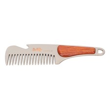 Men Beard Comb Multipurpose Stainless Steel Teeth Sandalwood Pocket...