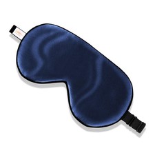 100 Mulberry Silk Sleep Mask with Adjustable Strap, SuperSmooth Soft Natural...