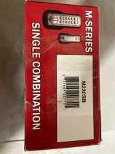 Lockey M-210-ABDC Keyless Double Combination Deadbolt, Antique Brass