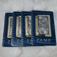 4x Vintage PAMP Suisse Lady Fortuna 1oz Silver Bars Sequential 999 Sealed