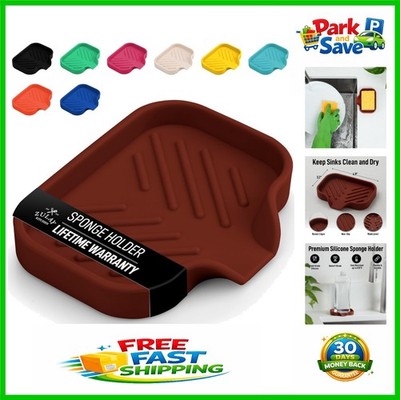 Multipurpose Silicone Sponge Holder 4.9  - Ideal for Kitchen & Bathroom