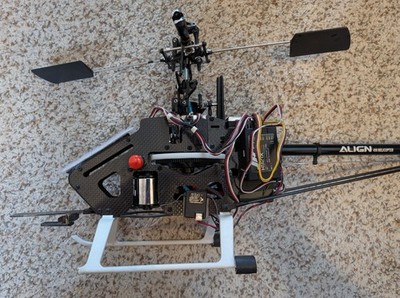 Align TRex 450 Pro Flybar 3D RC Heli w/ JR Rx, Align Gyro, No