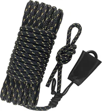 Hunting Safety Rope 30 Feet, Treestand Lifeline Rope Reflective Safety Lifeline