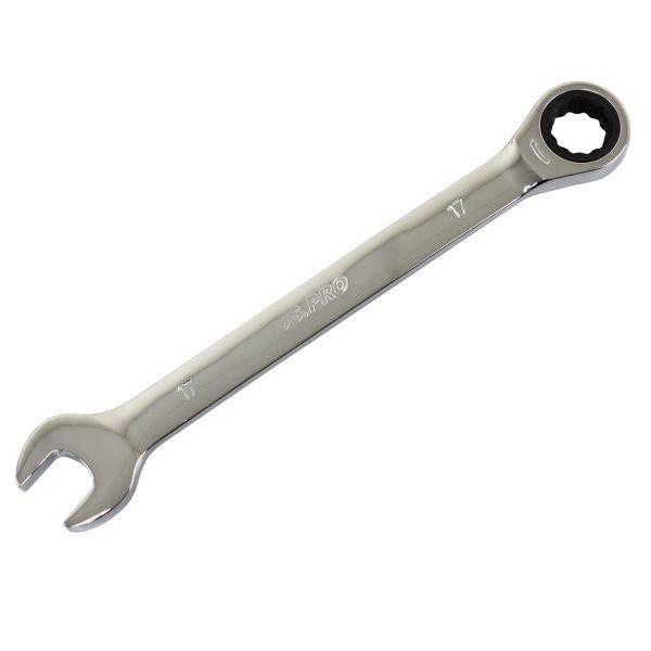 US PRO Tools 17mm Ratchet Spanner Wrench 72 Teeth Open & Ring End Wrench 3578 - Image 2