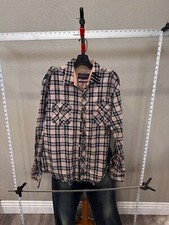 English Laundry Army Plaid LONG SLEEVE SHIRT XL 17 x 35/36 Extra Large