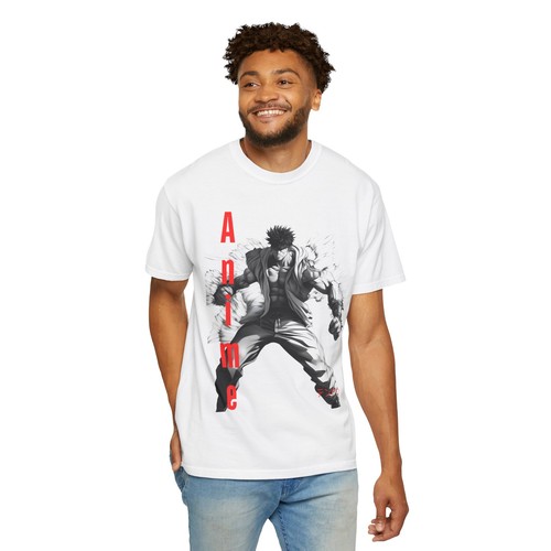 Anime Action Unisex Garment-Dyed T-shirt | Perfect for Anime Fans - Picture 7 of 63