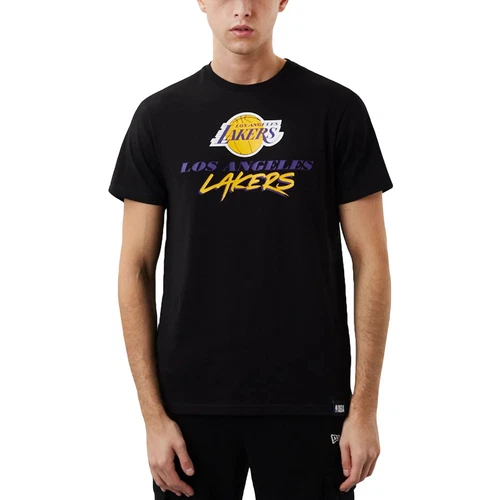 New Era - T-shirt NBA Script - Los Angeles Lakers - Black - 60284675