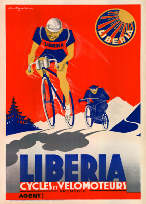 Liberia Vintage Bicycle Poster Print Art Advertisement Cycling