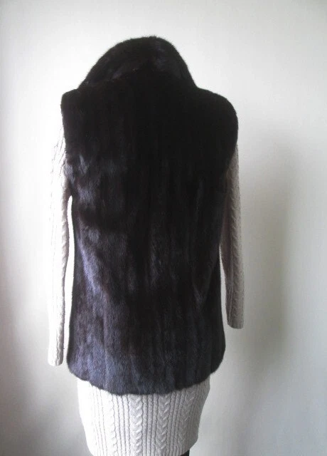 WOMEN'S NEW Sz L / XL  MINK FUR VEST - Image 3 of 3