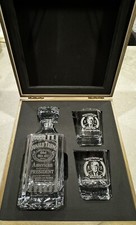 2 Glass Donald Trump Inauguration Whiskey Decanter Set.  Laser Engraved.   MAGA