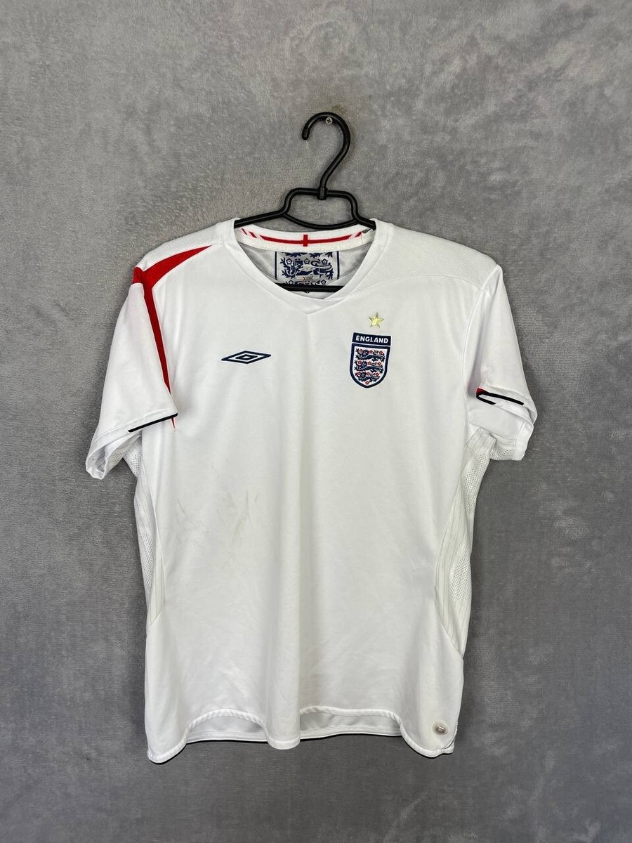 Maillot Football Angleterre Domicile 2005-2007 – Blanc Umbro – Femme Taille 12