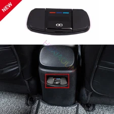 For Hyundai Elantra 2021-23 Black Matte Rear USB Socket Switch Cover Trim 1PCS
