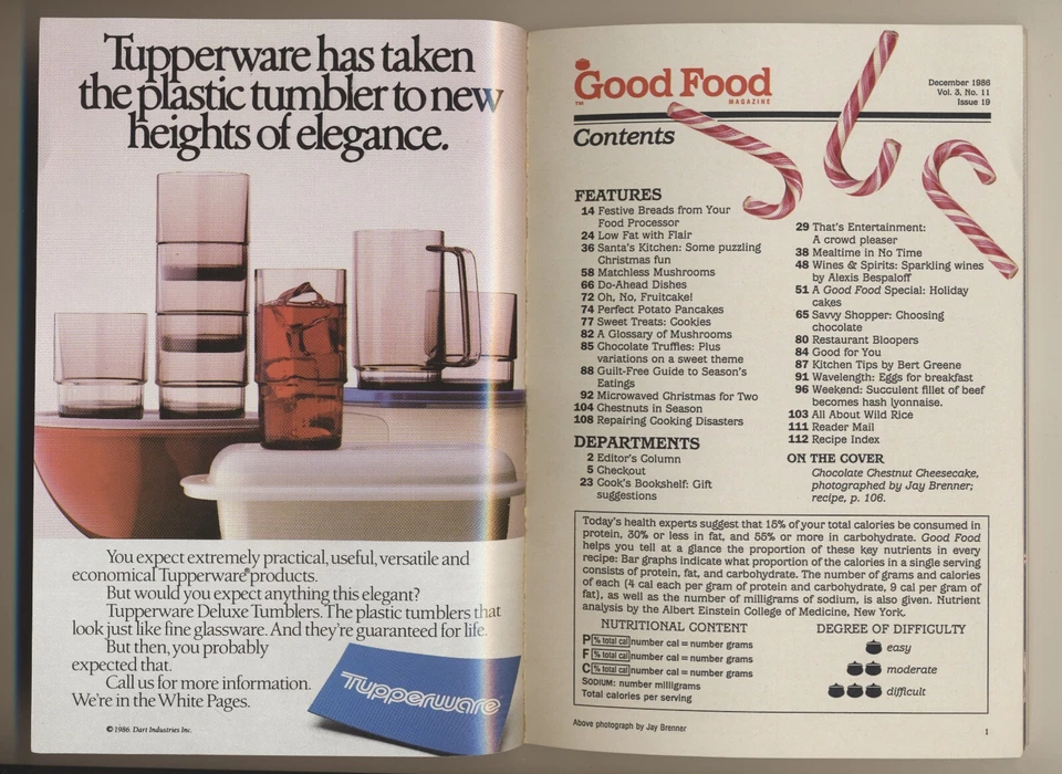 Good Food Magazine Dec 1986 Issue 19 Vol 3 #11 Christmas Holiday Specials - Image 3 of 3