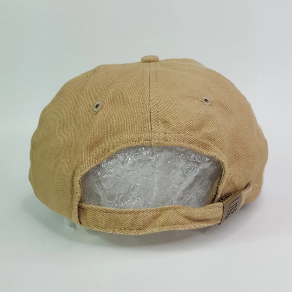 Винтажный 90-х пустой бежевый саржи бейсболки регулируемый ремень выцветший шляпа бейсбольная кепка ретро - Изображение 4 из 4