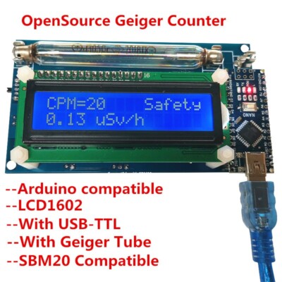 Geiger Counter Radiation Detector DIY Module with LCD Display Assembled pe66