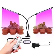 2 Heads LED Grow Light Plant Growing Lamp Light for Indoor Plants Full Spectrum