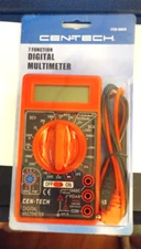 CEN-TECH 7 Function Digital Multimeter Tester NEW AC/DC #98025