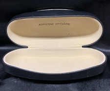 Adrienne Vittadini Eye Glasses Sunglasses hard case black with silver logo