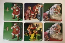 Ensemble de sous-verres Coca Cola Père Noël vacances Noël dos liège 9 en lot