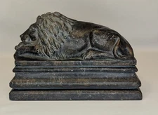 Bombay Guardian Lion Resin Trinket Box - LampCrafters 1999