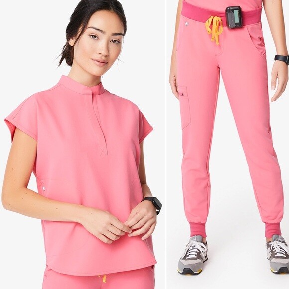 pink figs joggers