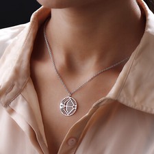 Sagittarius Zodiac Star Sign Pendant Necklace in 925 Sterling Silver 7.5 Grams