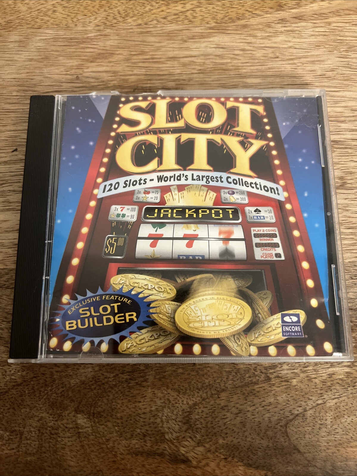 Slot City Video Game Pc Cd-ROM Encore Software(Broken Case)