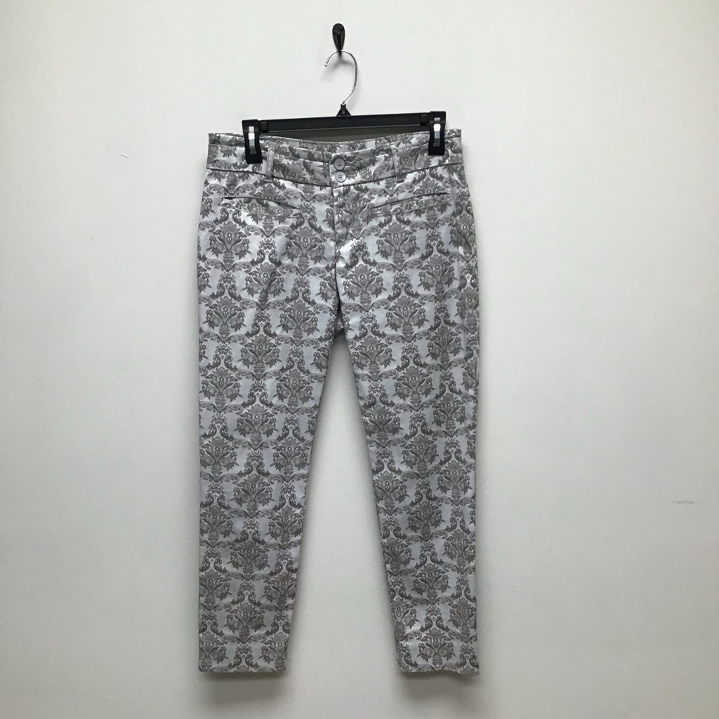 Anthropologie Cartonnier Womens Cropped Pants Gray Fl… Gem