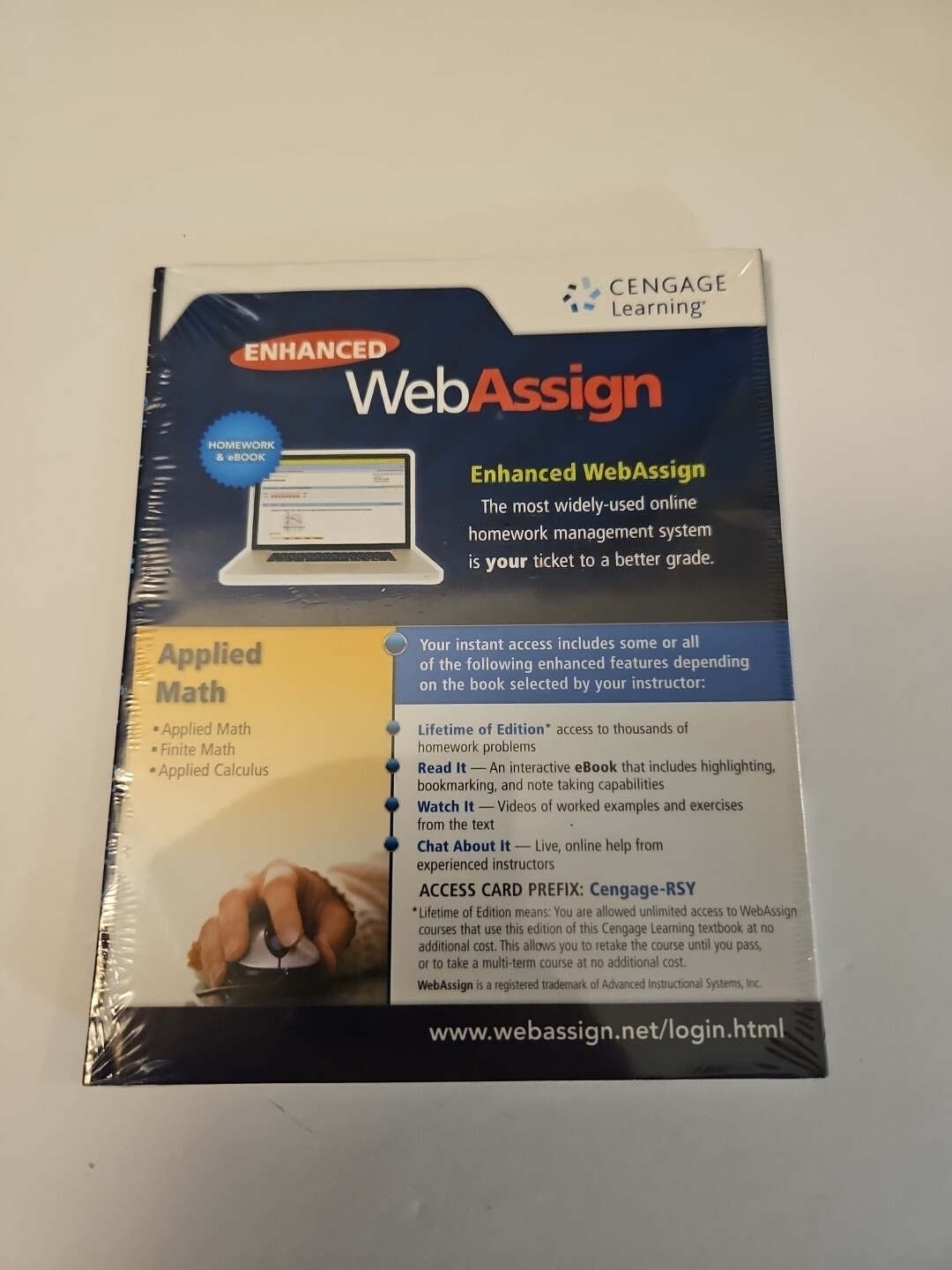Buy Enhanced WebAssign Printed Access Card for Applied Math Single-term ...