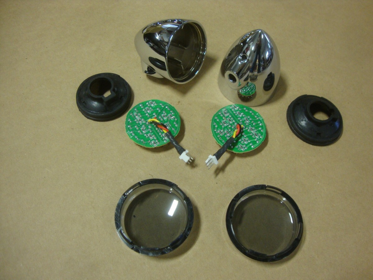 2003-2011 Big Dog Motorcycles Front Turn Signal Assembly W/ Smoked