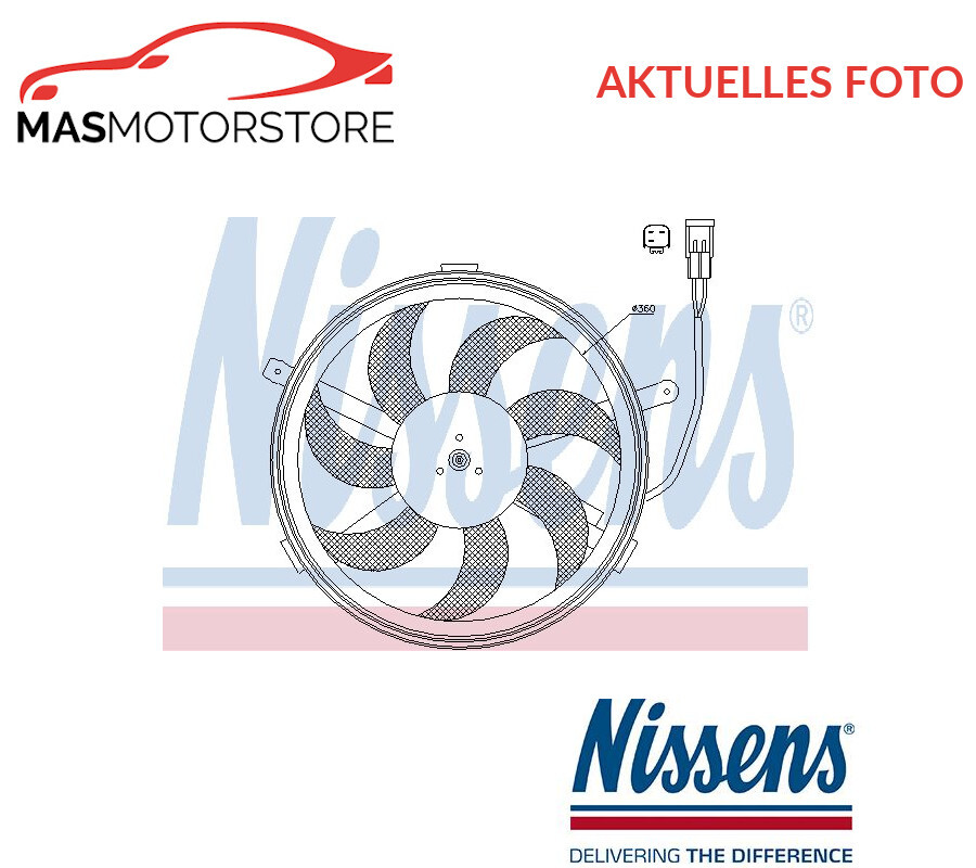 LÜFTER KÜHLERLÜFTER LÜFTERMOTOR NISSENS 85631 G FÜR MINI MINI,MINI CLUBMAN