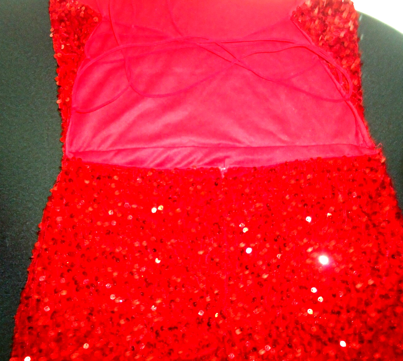 Gorgeous Women's Sequin Backless Split Maxi Red D… - image 11