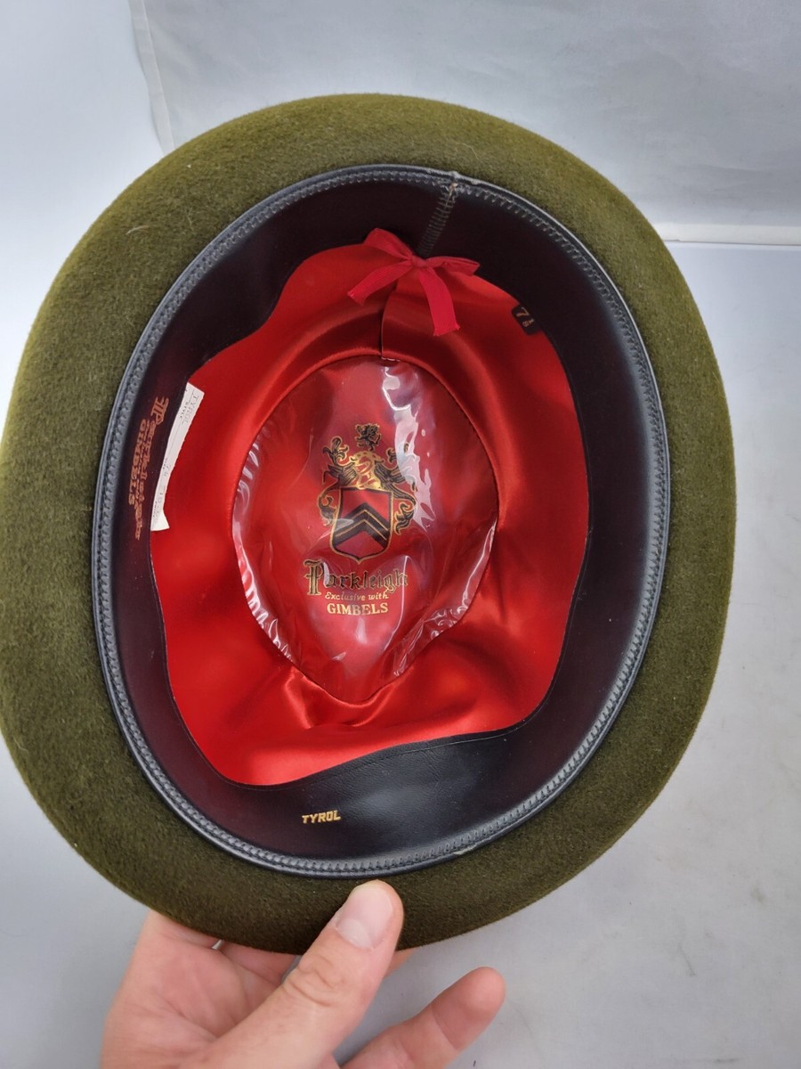 Vintage Parkleigh Gimbels Tyrol Brown Suede Fedora Hat w  display picture 1