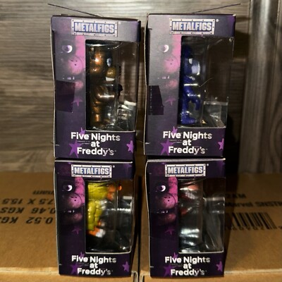 Complete Set of 4 Five Nights at Freddy's Metalfigs Die-Cast Jada