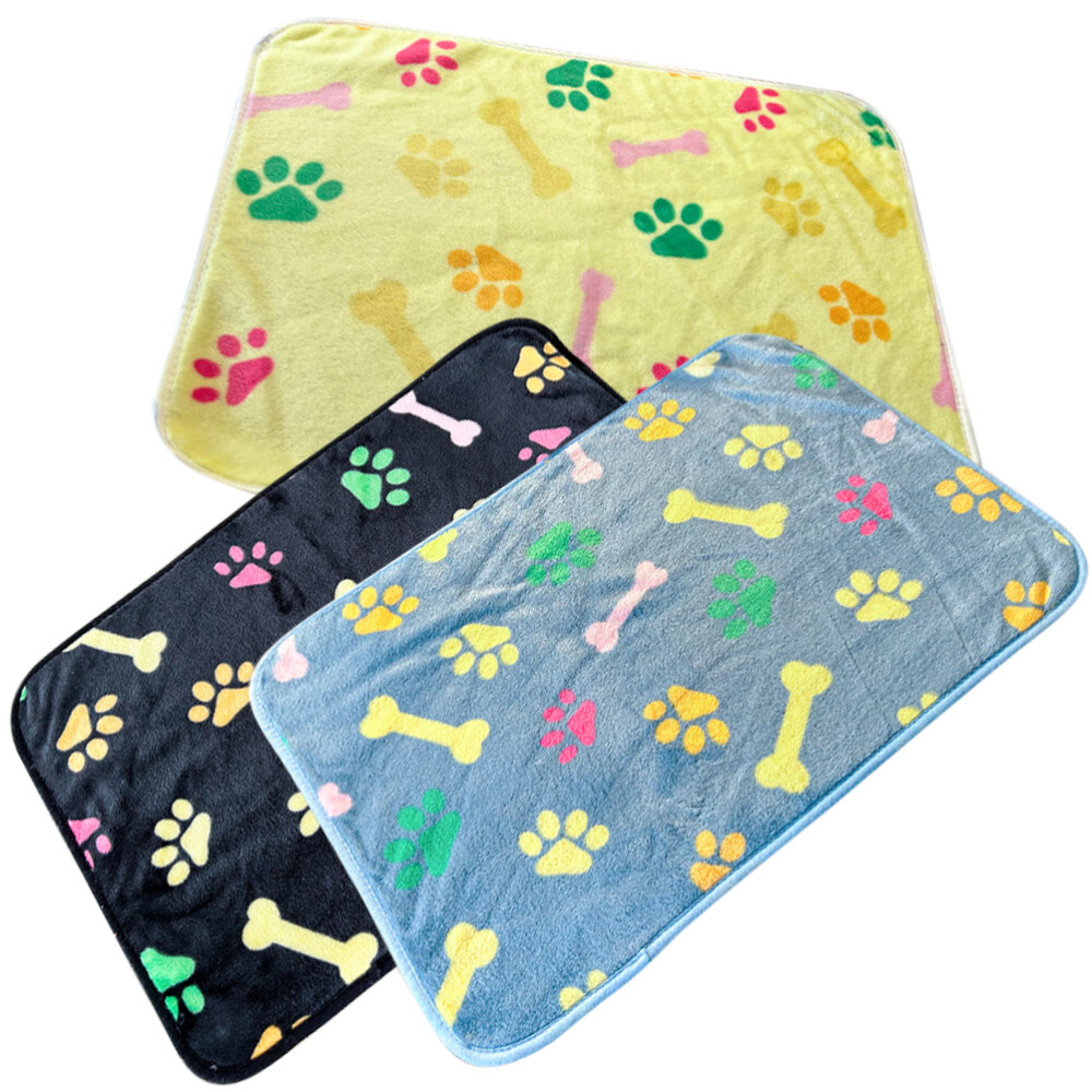 3pcs Animal Blankets Washable Pet Cage Liners Sleep Mat Warm Dog Cat
