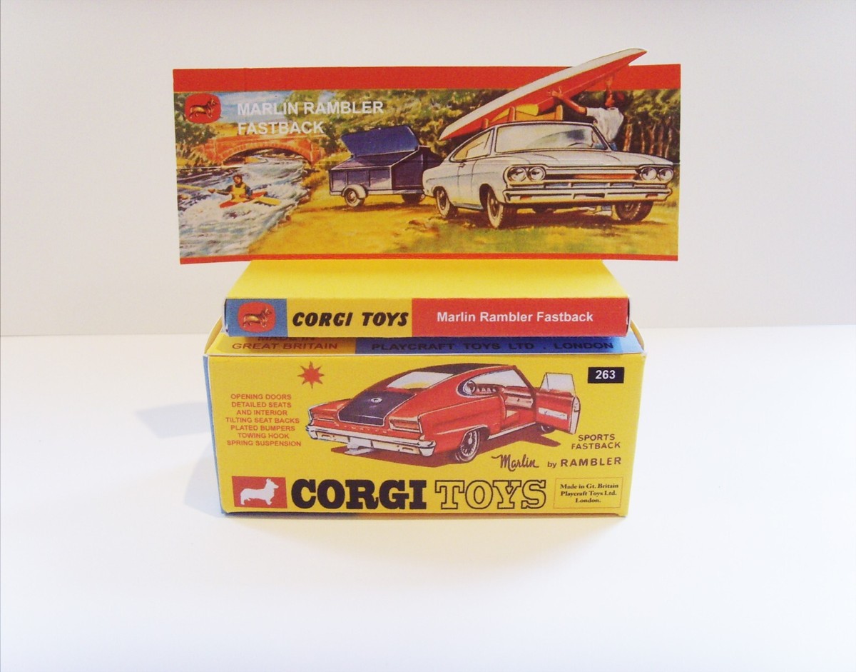 Corgi Toys Marlin Rambler Fastback 263 – 1:43 – Voiture Miniature (occasion)